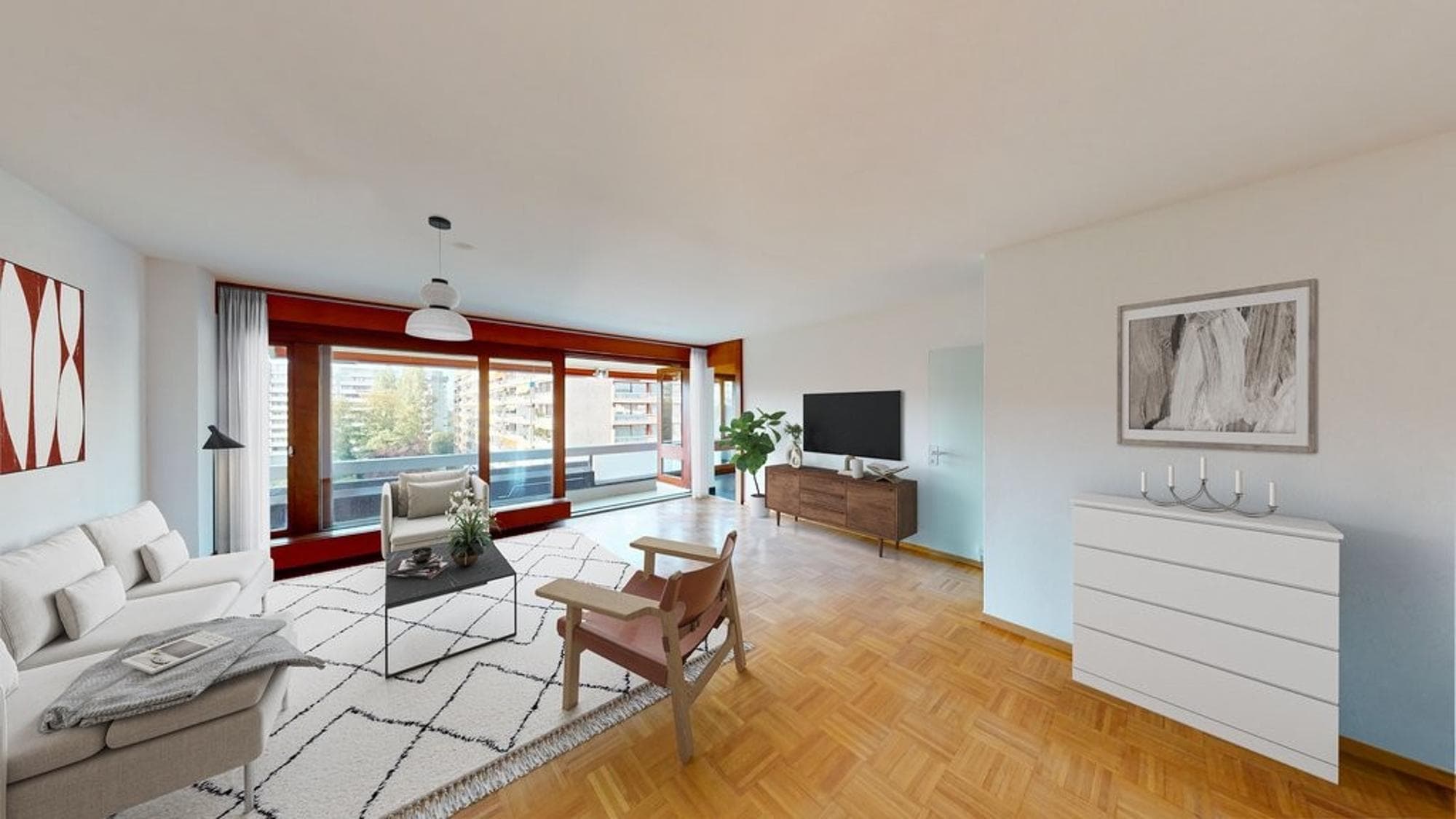 Appartement traversant dans le quartier de la Tourelle