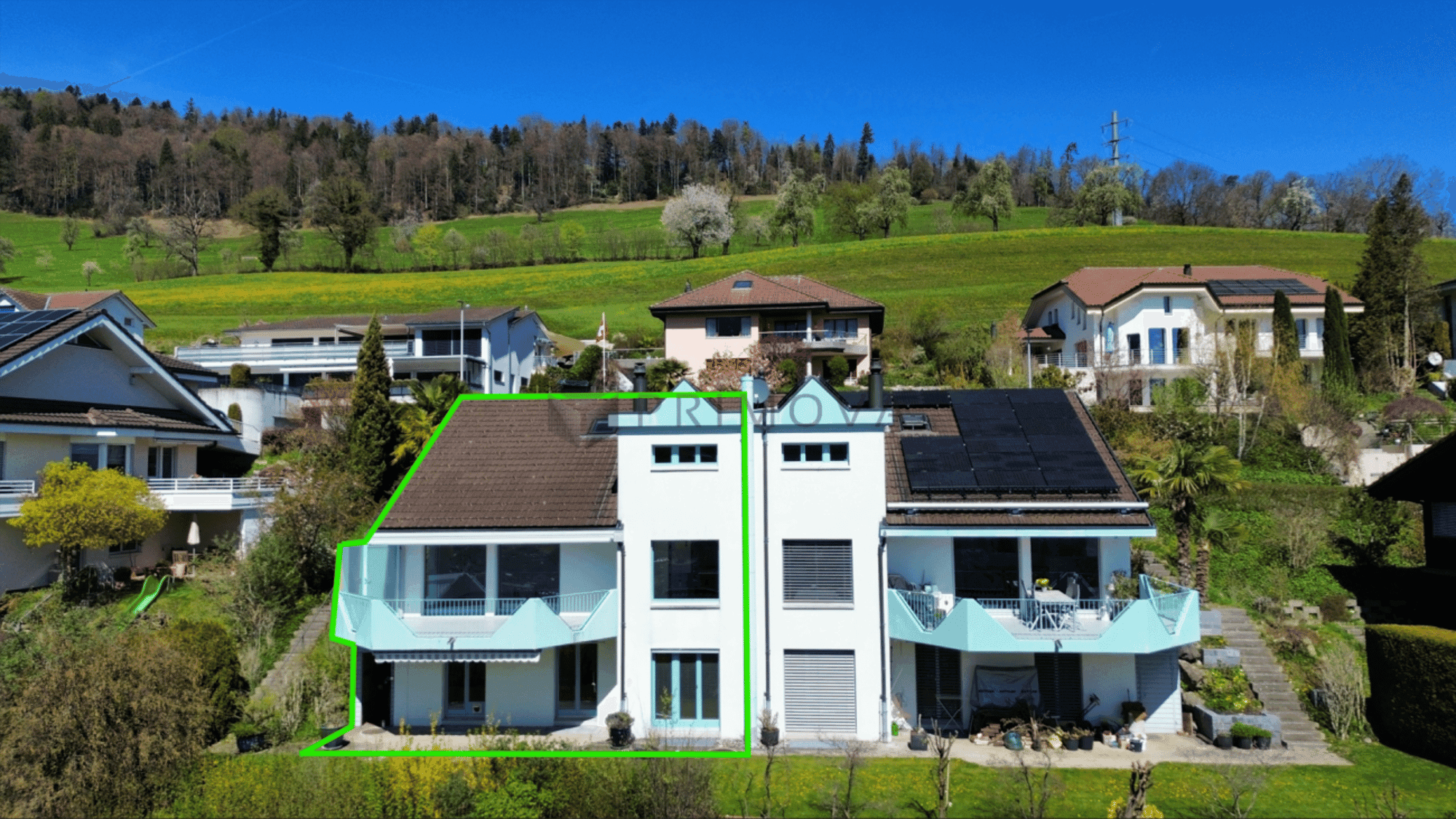 Wohnjuwel am Sonnenberg - die Doppeleinfamilienhaushälfte mit Blick auf den Pilatus