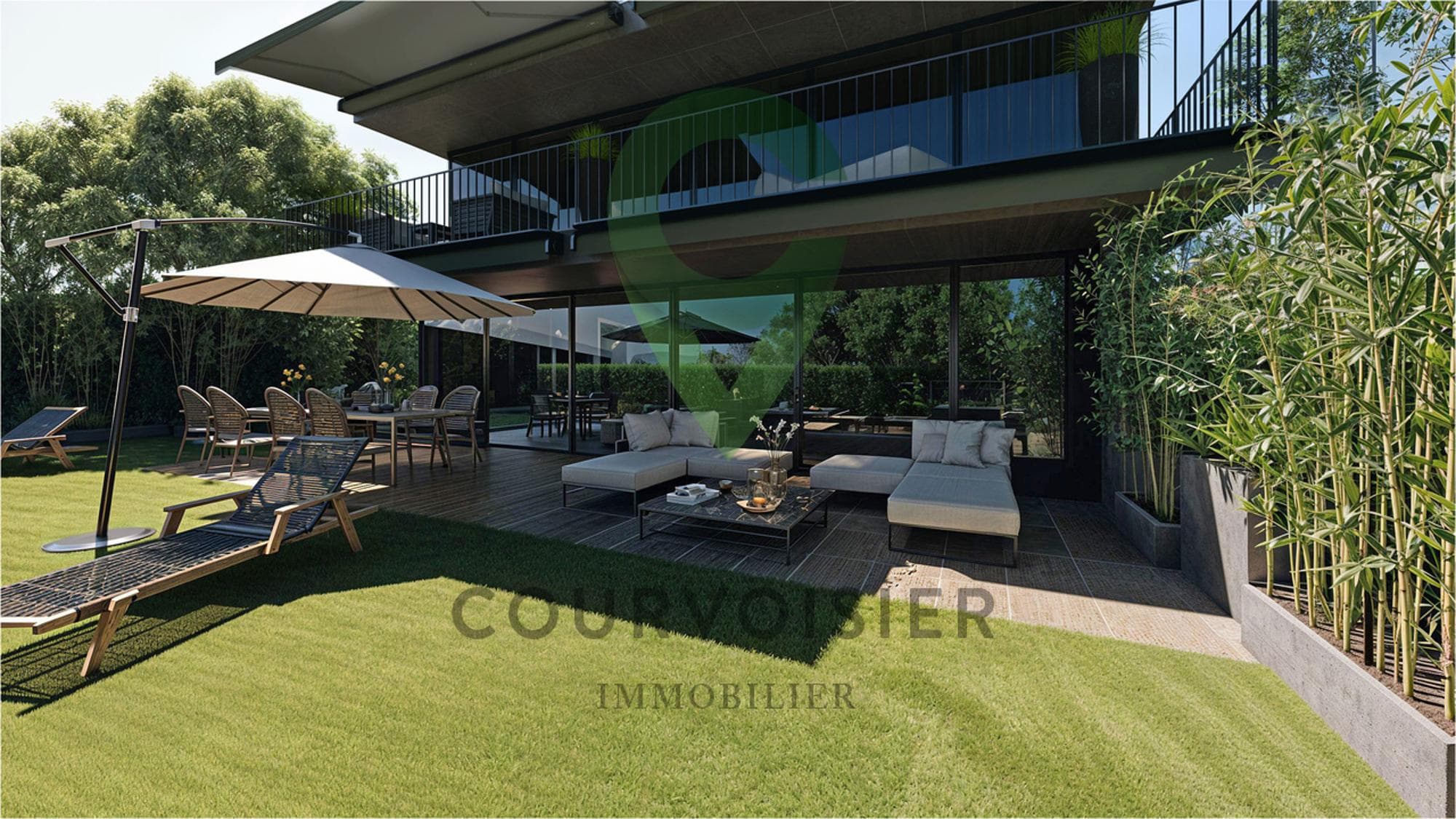 Rez avec jardin privatif aux portes du centre-ville de Rolle