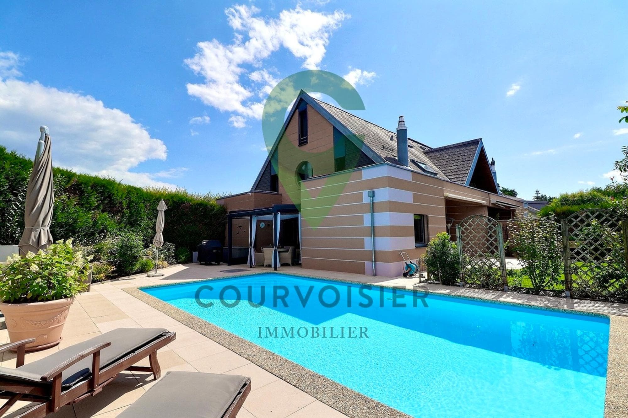 Superbe villa individuelle avec espace détente privé à Trélex