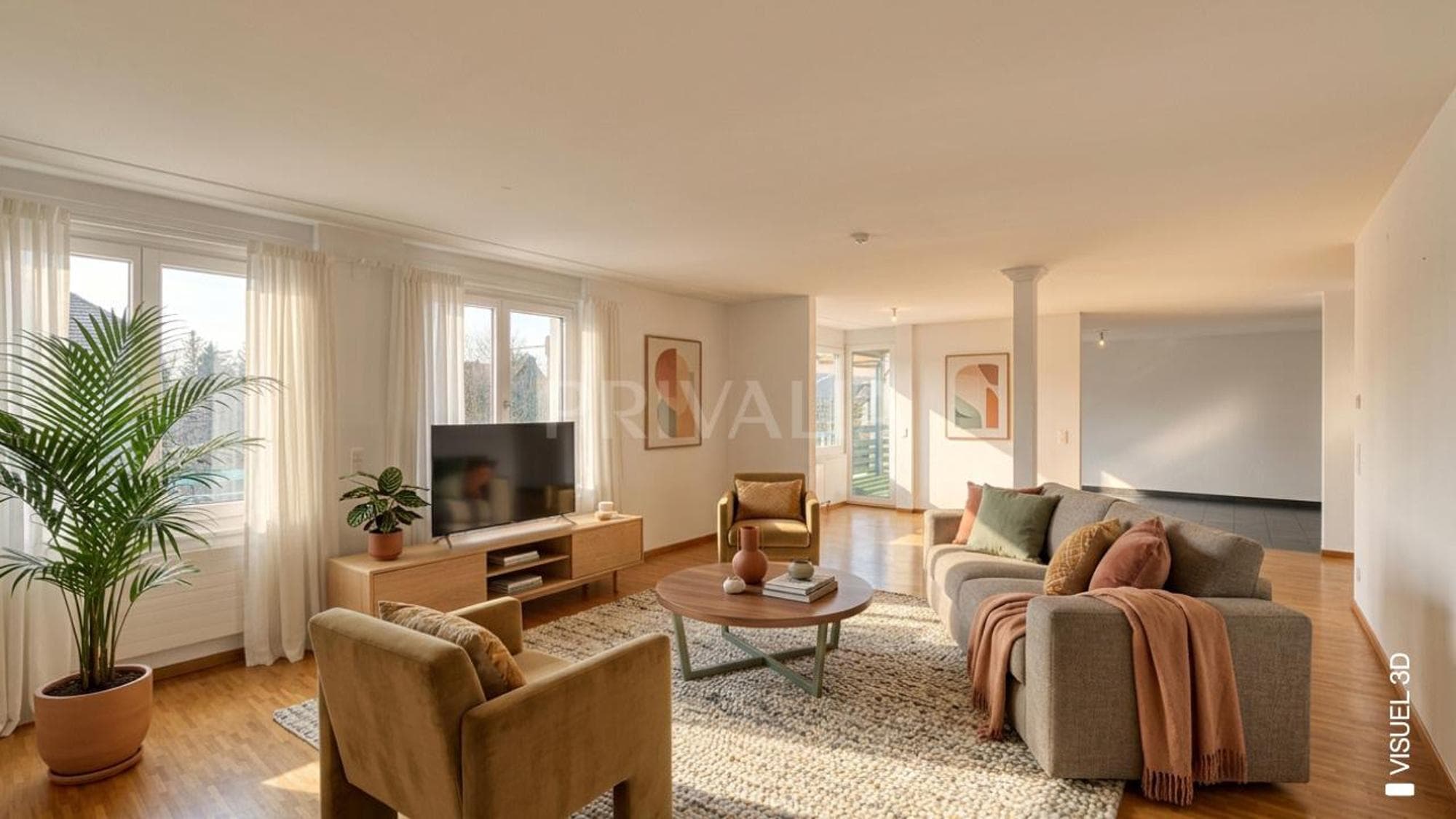 En exclusivité ? Vaste appartement avec balcons et parkings à Sézenove / Bernex