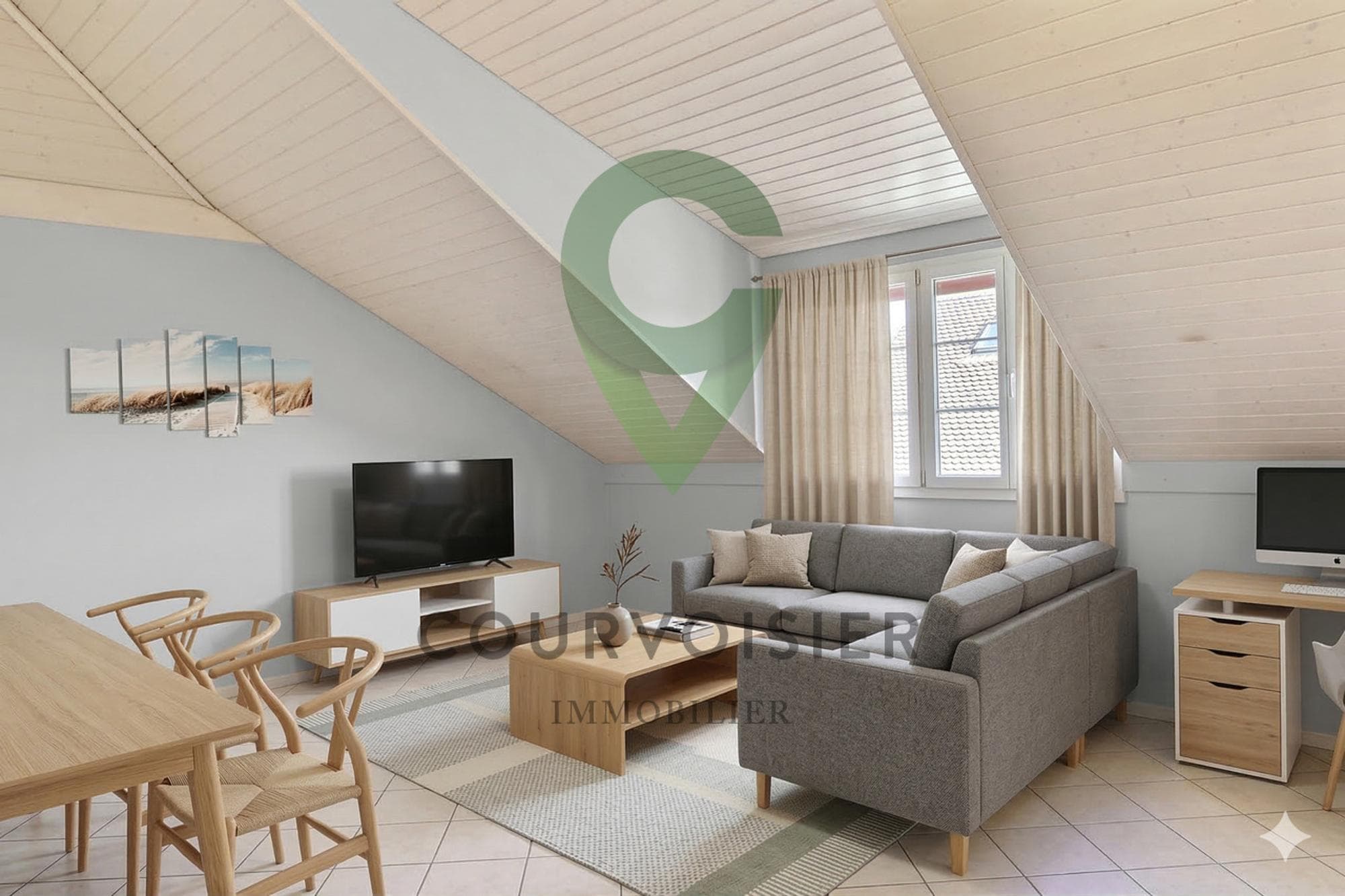 Attique sur 2 niveaux proche de Neuchâtel