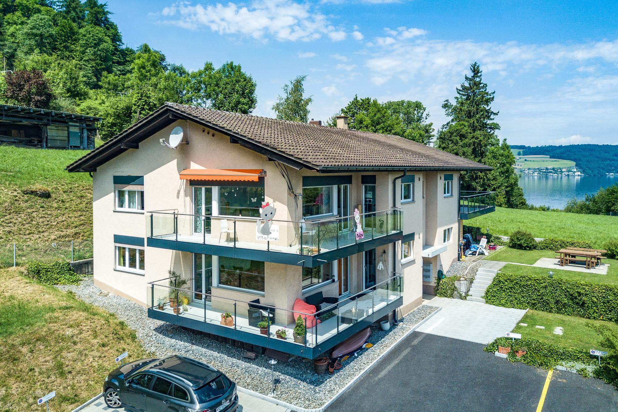 Privatsphäre mit Seesicht