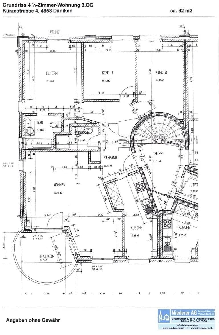 4½-Zimmerwohnung, ZENTRAL, RUHIG, GEMÜTLICH