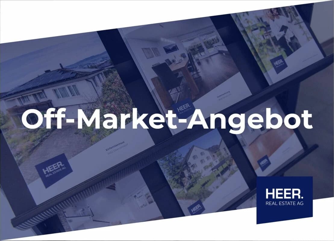 Off-Market-Angebot: Grosszügige Gartenwohnung in Niederrohrdorf