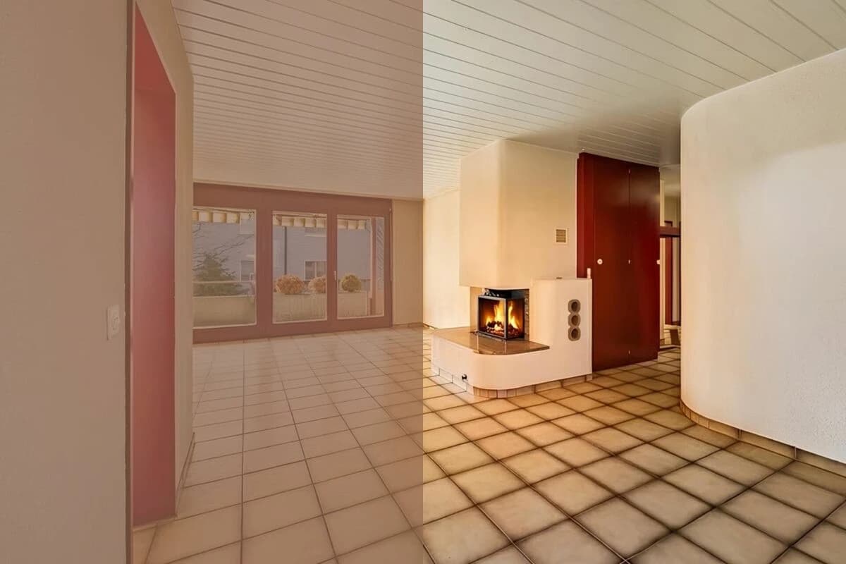 4.5-Zimmer-Wohnung mit Balkon und Cheminée in Seenähe