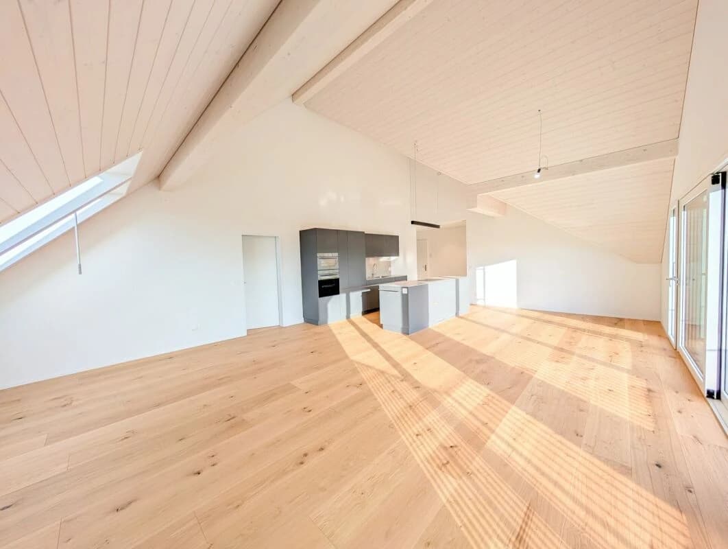 Geniessen Sie die Aussicht über die Dächer von Aesch ZH