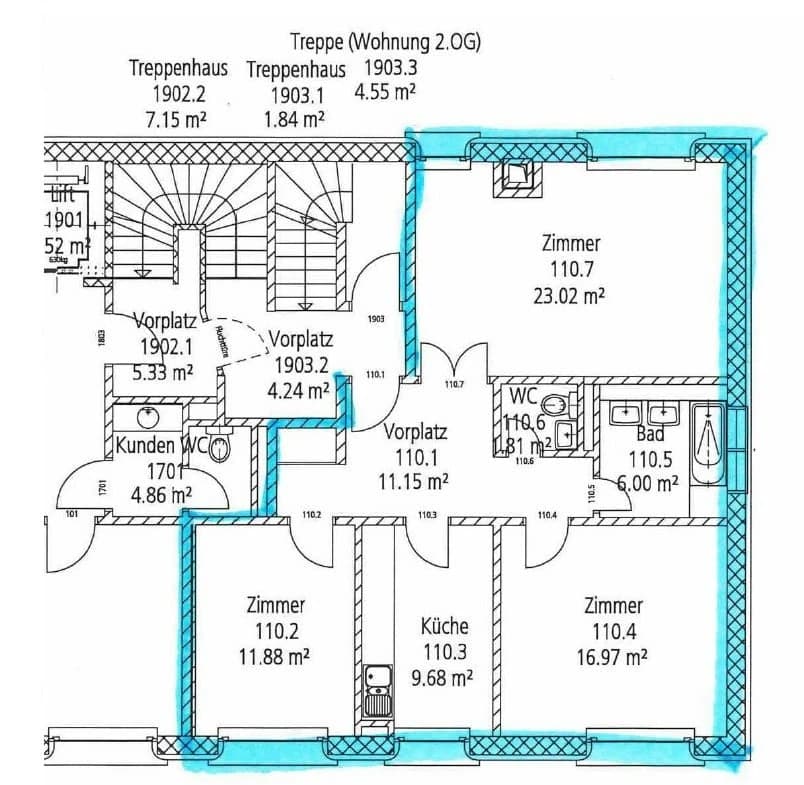 Gemütliche WG-Wohnung am Neuweilerplatz