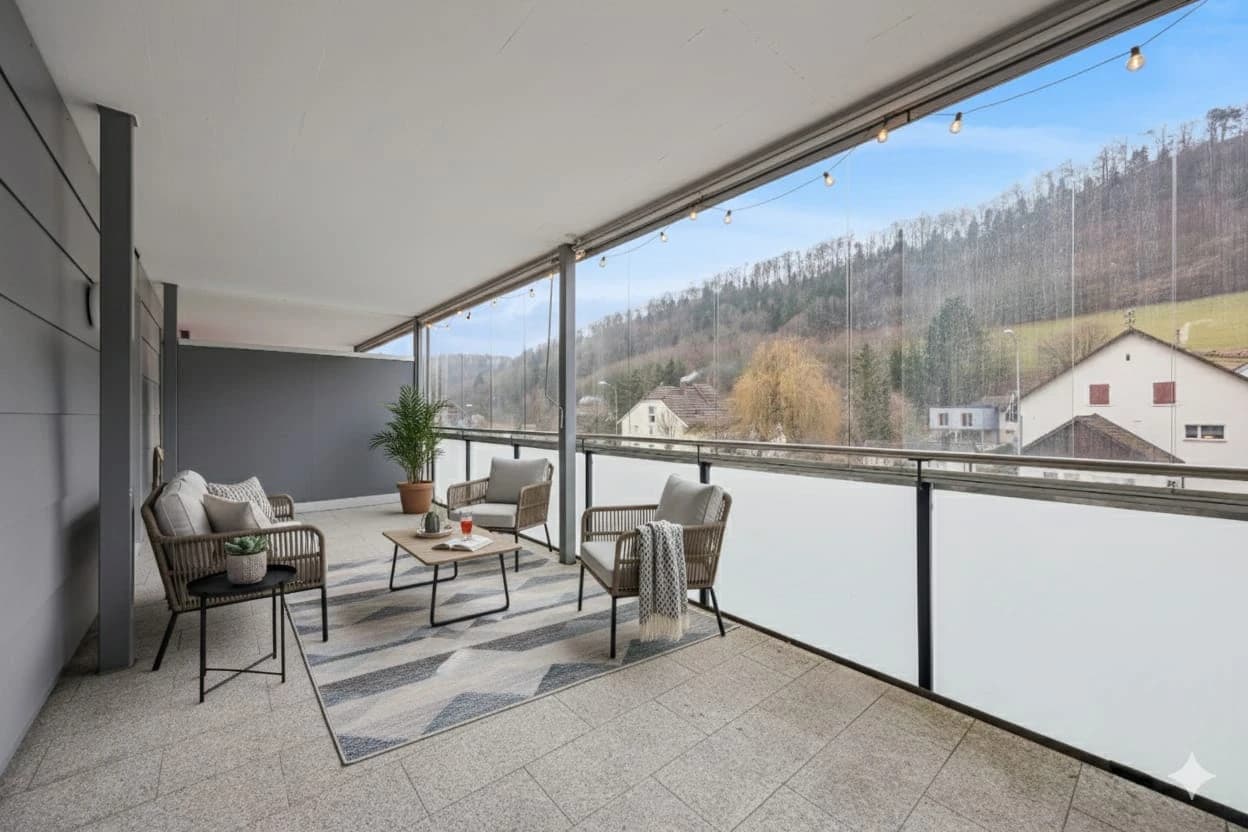 Helle 2.5-Zimmer-Wohnung mit grosser Terrasse!