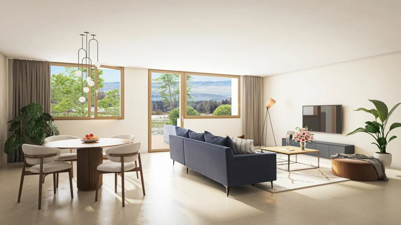 Exklusive Gartenwohnung mit Panoramasicht - Erstbezug