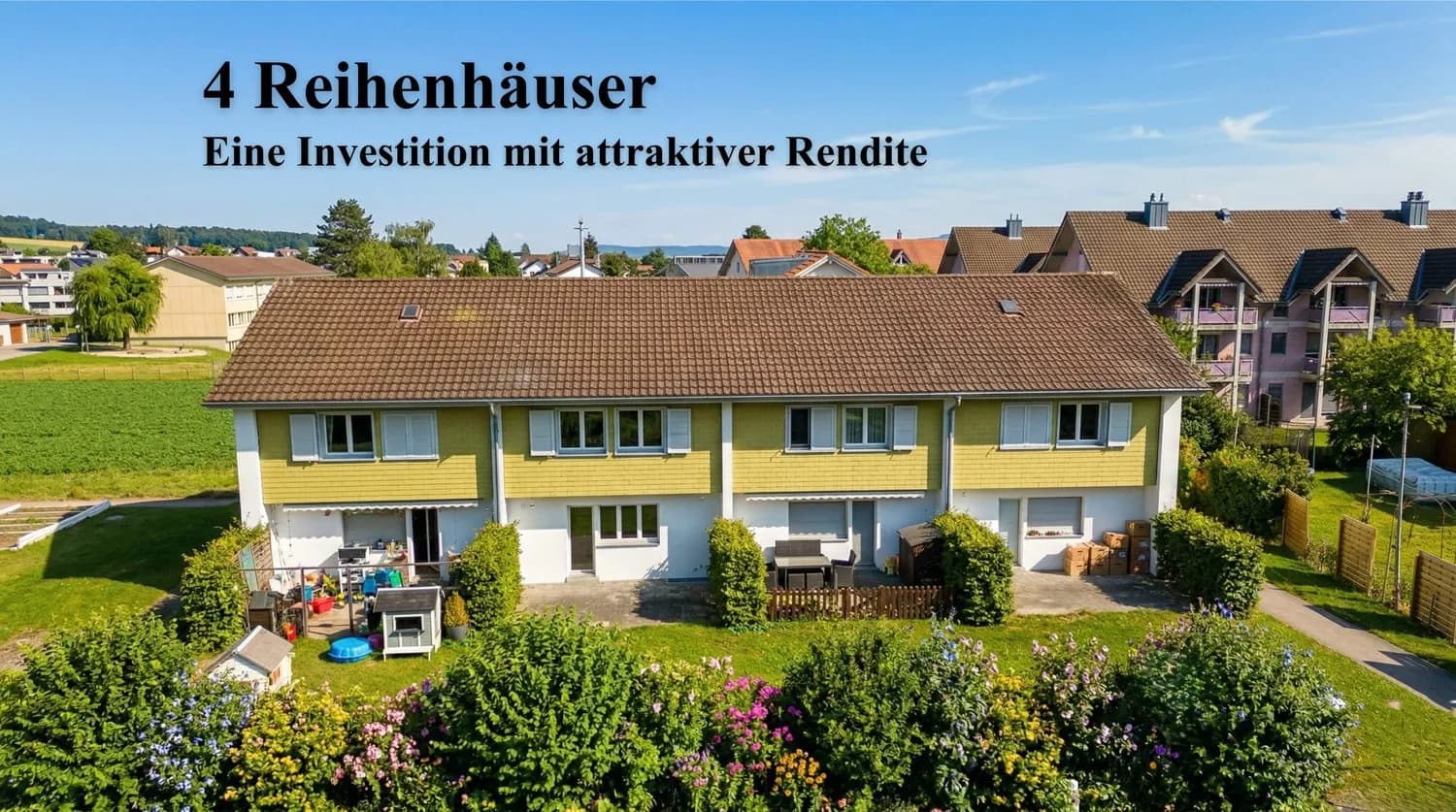 4 Reihenhäuser mit attraktiver Rendite