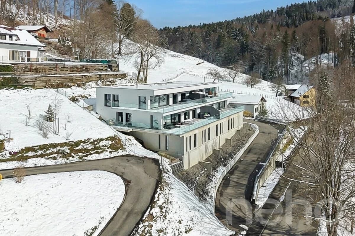 Wohnen mit Aussicht stilvolle Terrassenwohnung in Plasselb