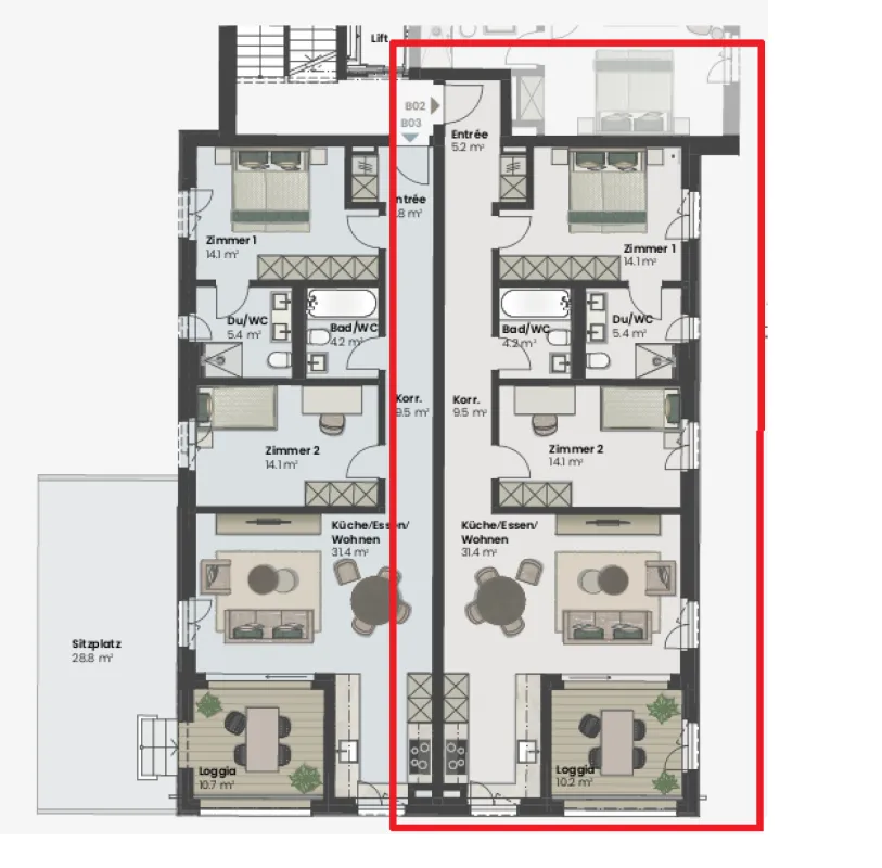 BAUSTART ERFOLGT! Landwohnen in Stadtnähe: Neubauwohnungen im Herzen des Dorfes Wermatswil