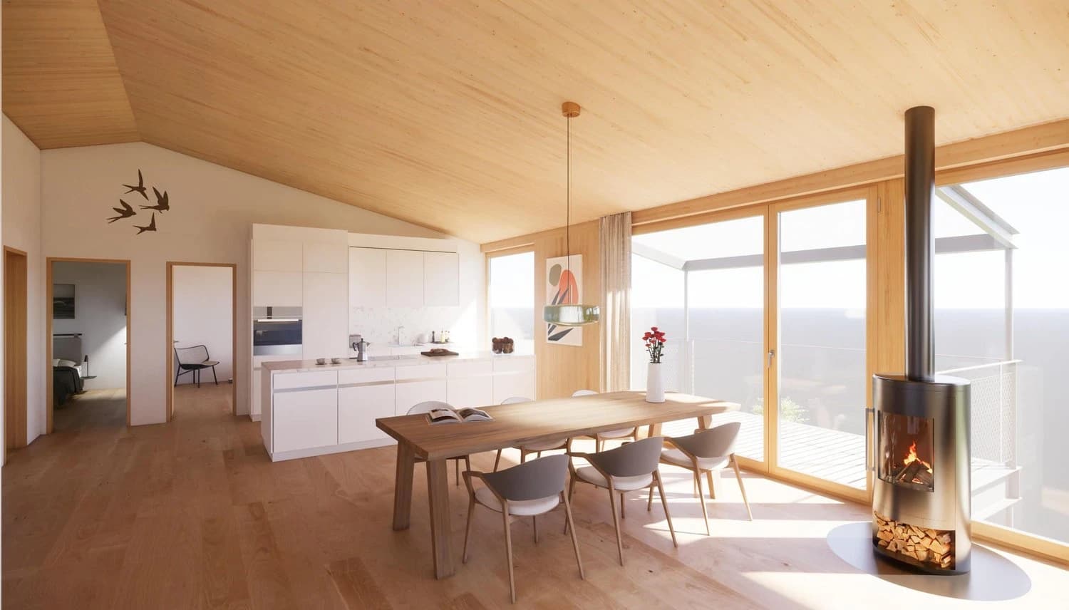 Ökologische 4.5-Zimmer Dachwohnung in Wienacht-Tobel (Neubau)