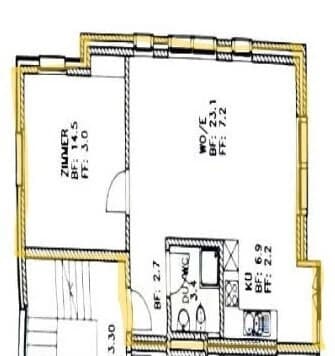 Zentrale 2.5-Zimmerwohnung in Beinwil am See - nahe Hallwilersee