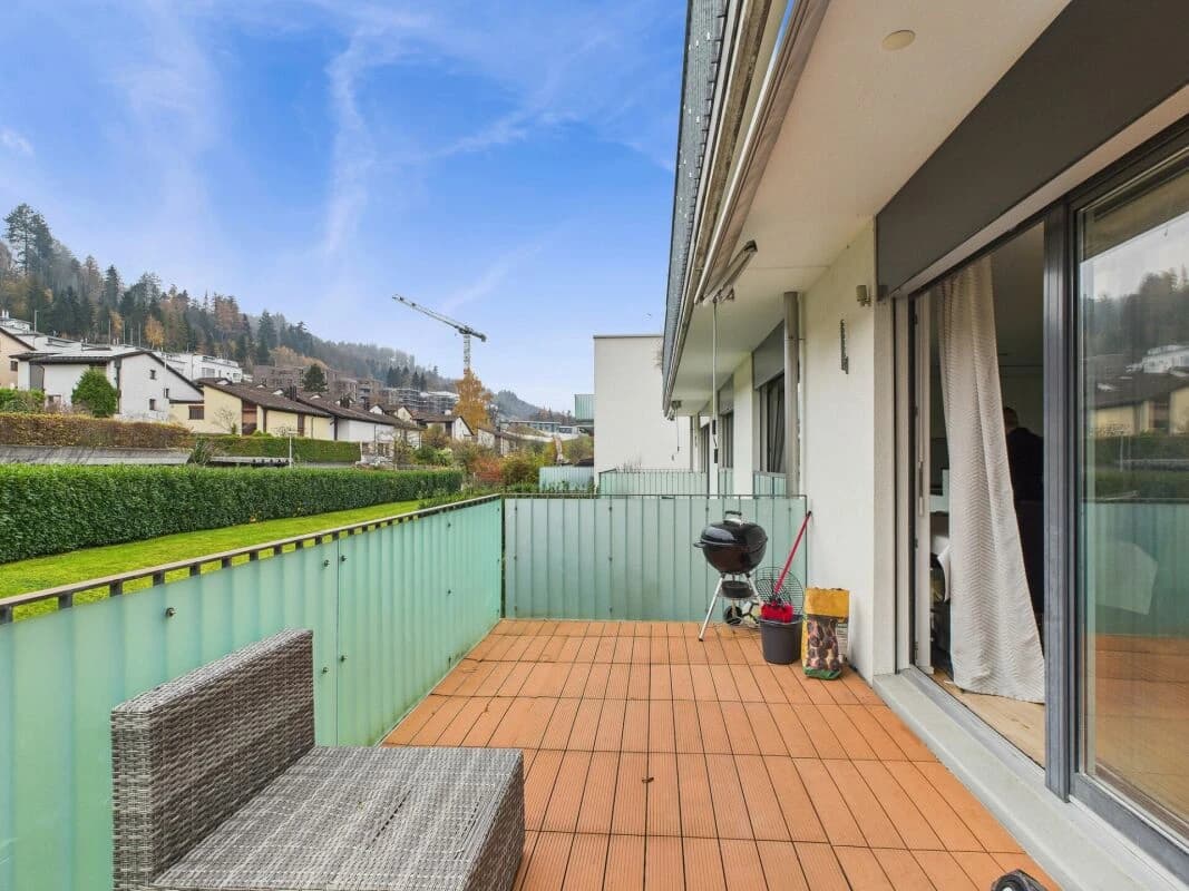 Schöne, ruhige Wohngegend mit Blick ins Grüne