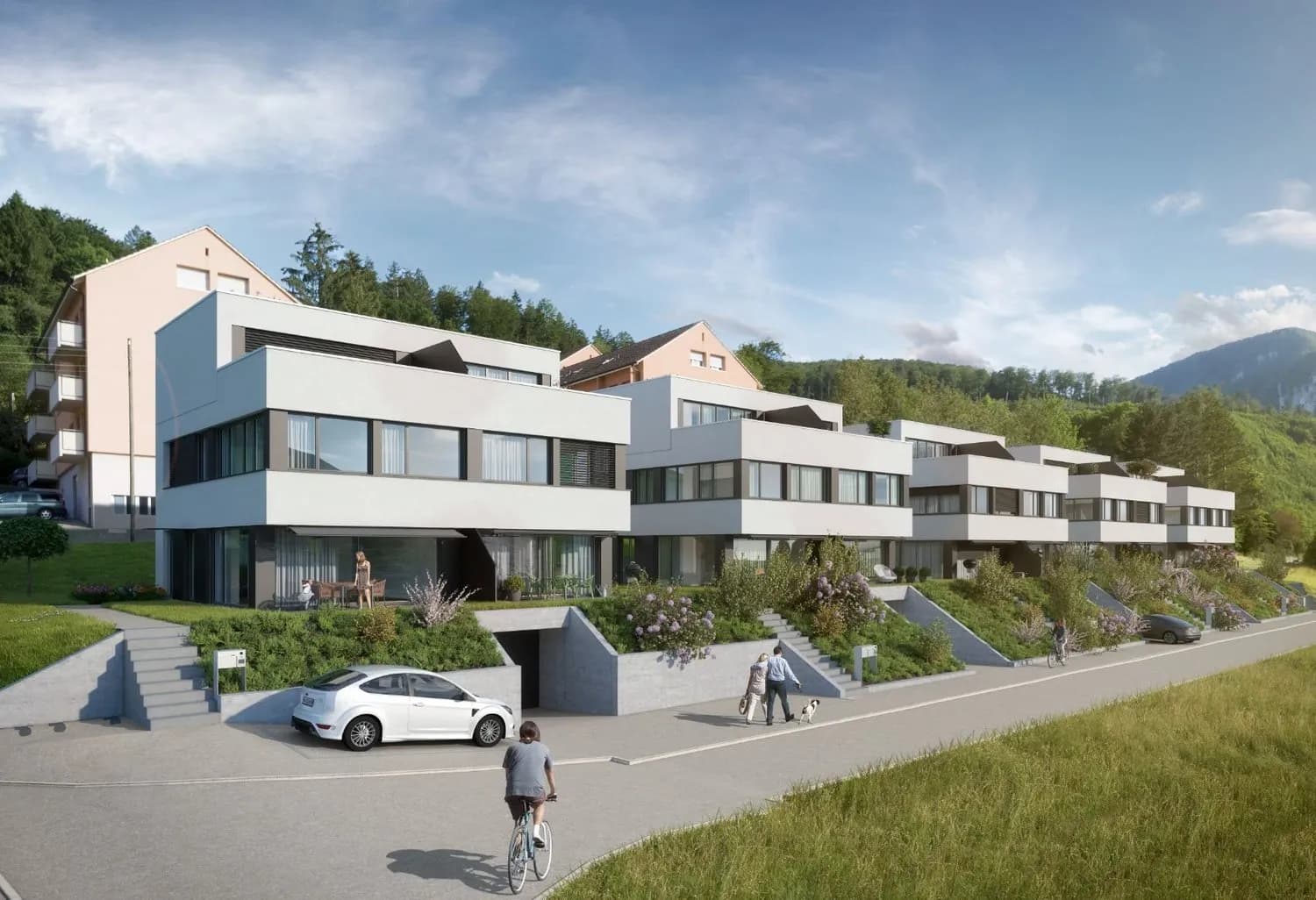 Exklusives 5.5-Zimmer-Neubau-Doppeleinfamilienhaus mit zwei Einstellplätzen