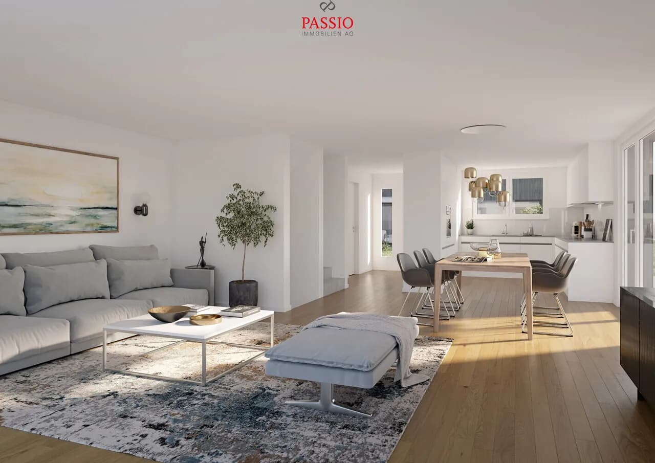 Baustart bereits erfolgt! Modernes 5,5-Zimmer Reiheneckhaus