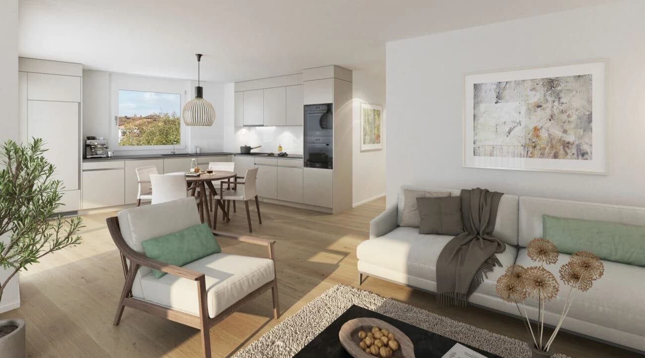 Jenseits des Gewöhnlichen: komfortables Neubauwohnen mitten in Gossau