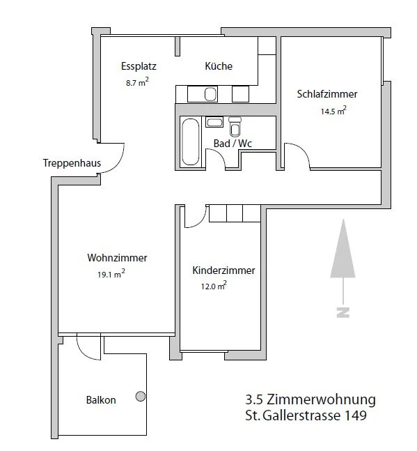 3.5-Zimmerwohnung in schönster Umgebung