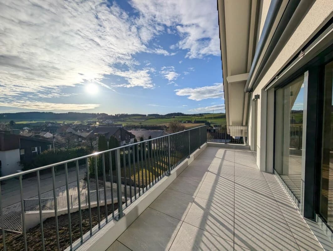 Geniessen Sie die Aussicht über die Dächer von Aesch ZH