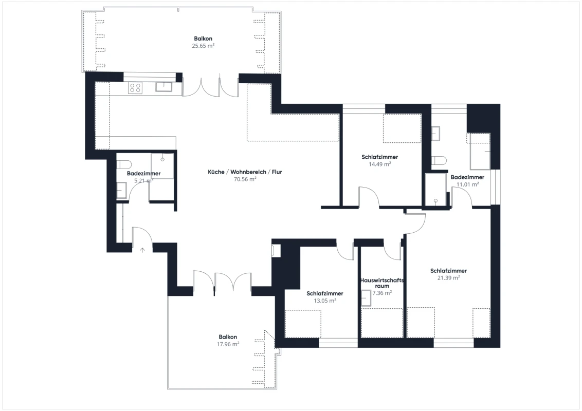 Moderne 4.5-Zimmerwohnung Dachgeschoss mit Weitblick