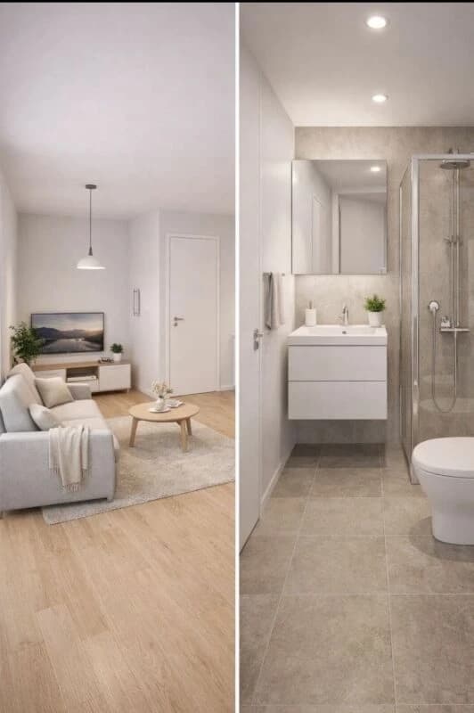 1 Zi. Studio inkl. Internet TV und Möbel Modern Ausgestattet