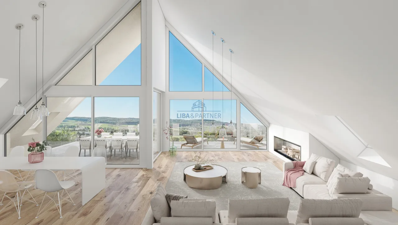 The View - Architektur, Raum & Aussicht in Perfektion - 5.5-Attika-Whg