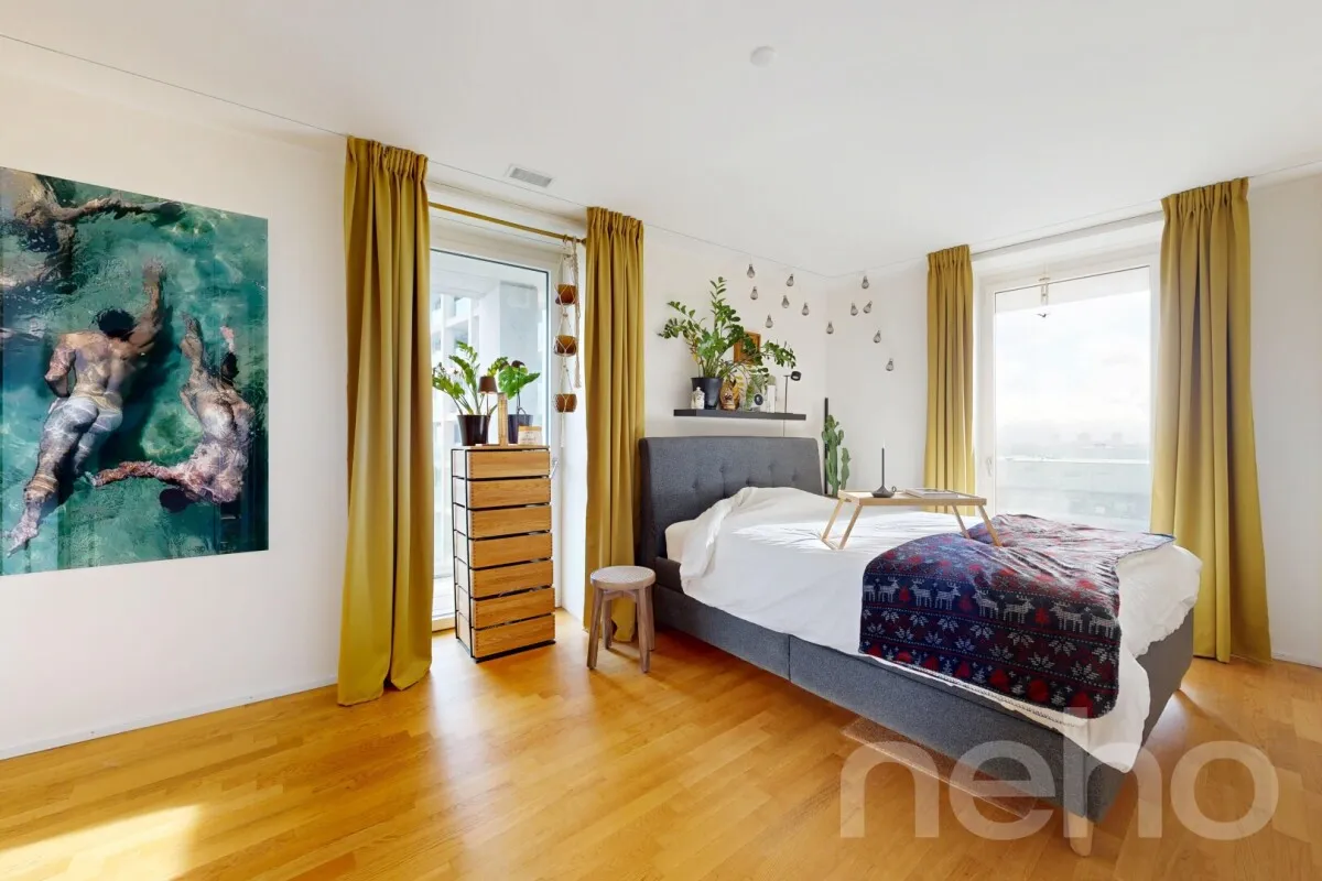 Moderne 2.5-Zimmer-Wohnung mit Skyline Flair