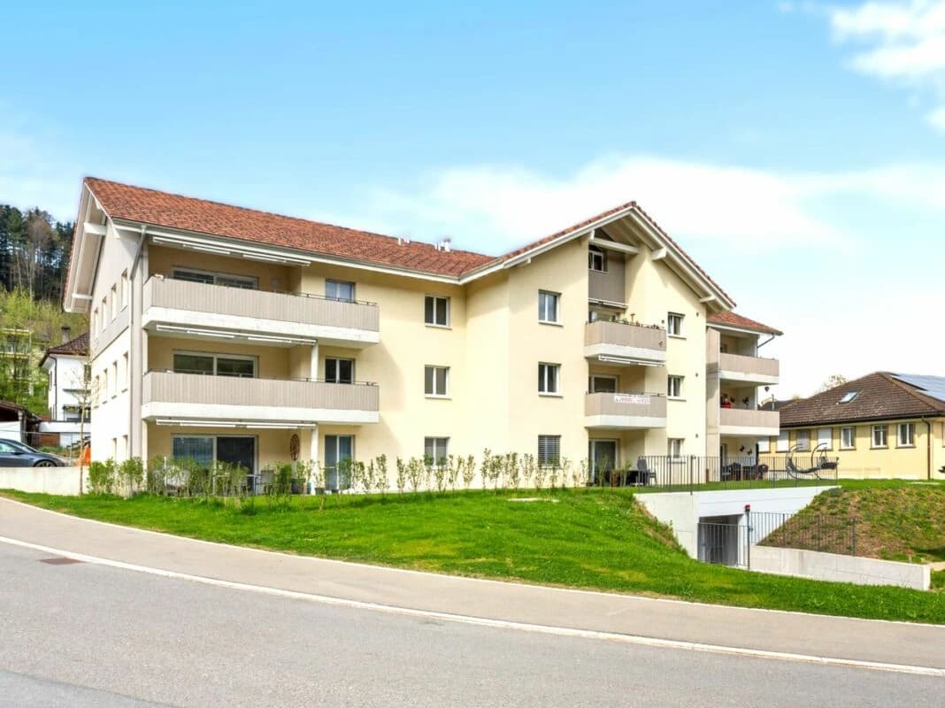 Zu verkaufen an der Bleichelistr. 5 im Bühler, bei Teufen: 3.5 Zimmer Erstbezugswohnung mit grosszügiger Einteilung im 1.OG.