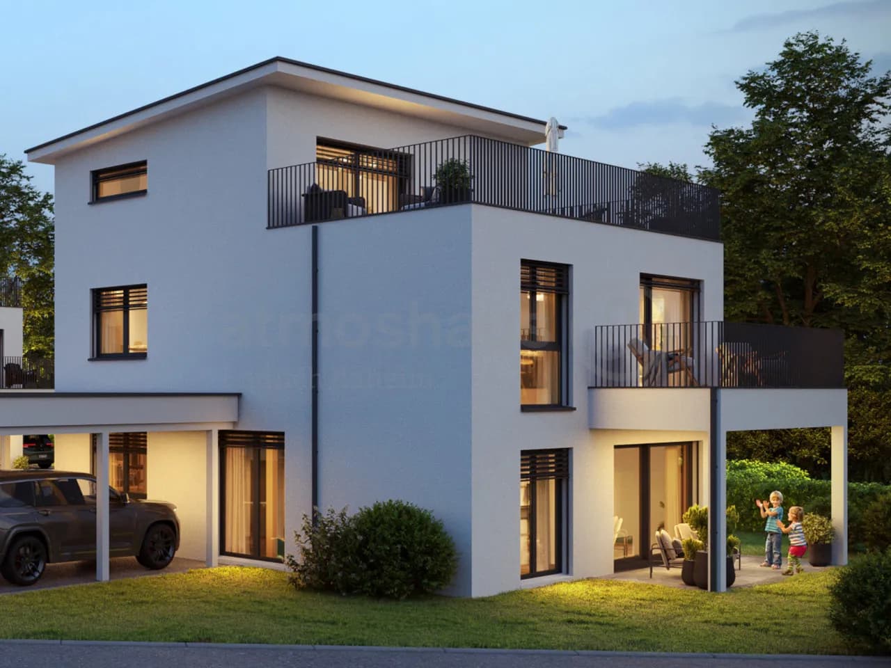 Neubauprojekt in Nottwil: EFH mit Attikaterrasse und Seesicht