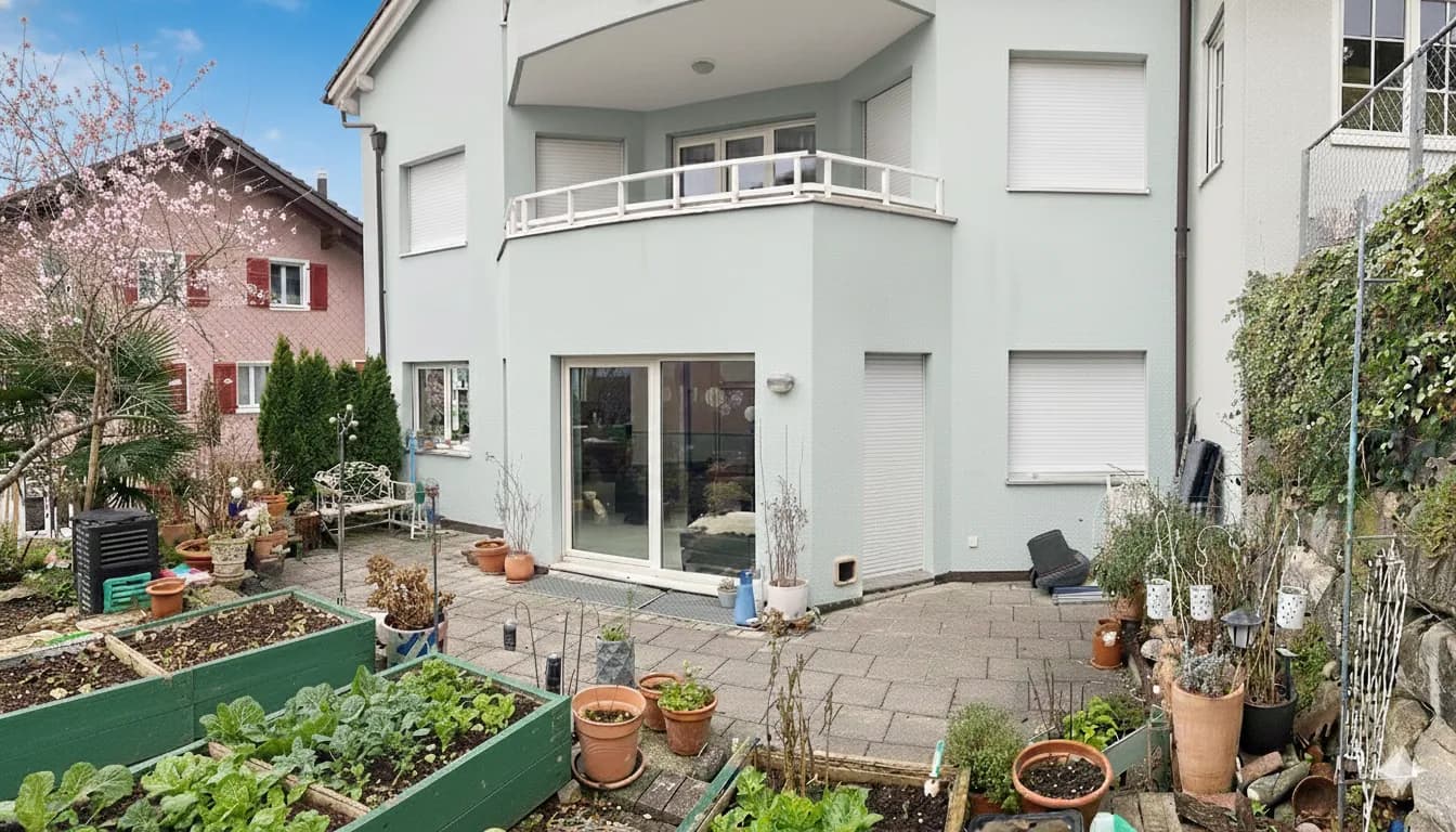 3.5-Zimmer-Wohnung mit Terrasse und Blick auf den See