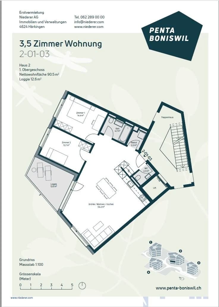 Im naturnahen Fünfeck