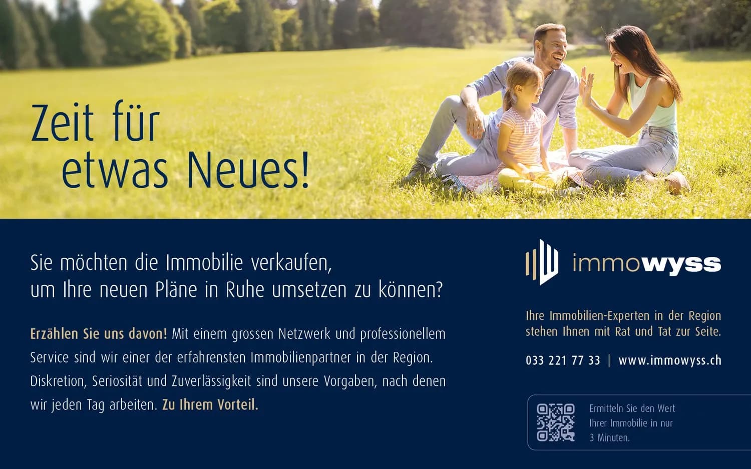 ImmoWyss -  7.5-Zi-Haus auf 2 Etagen mit optionaler Baulandparzelle