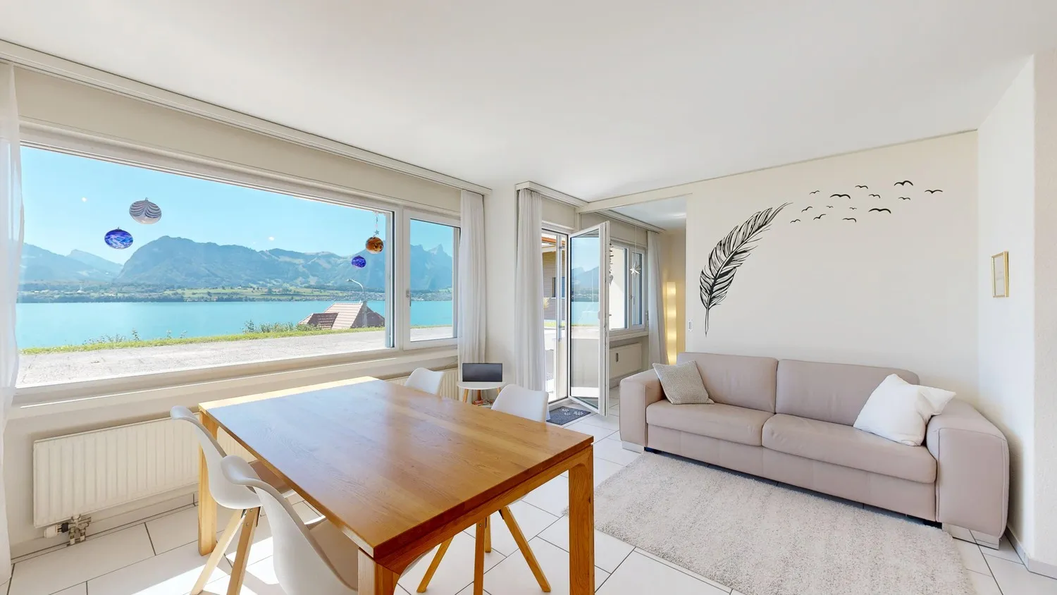 2 ½ Zimmer-Wohnung/Ferien-Wohnung, UG West im Oberhofen am Thunersee!