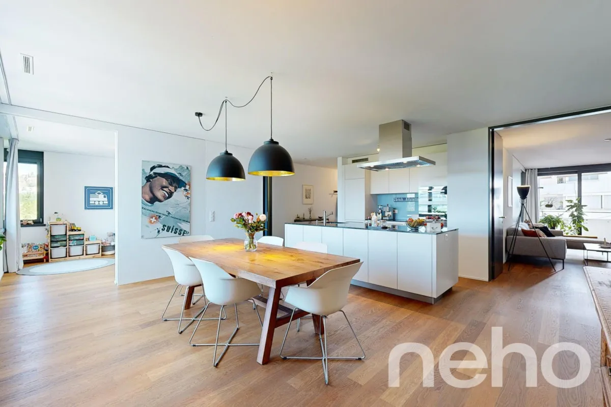 Urbanes Wohnen in Zürich - 3.5-Zimmer-Wohnung mit zusätzlichem Büro