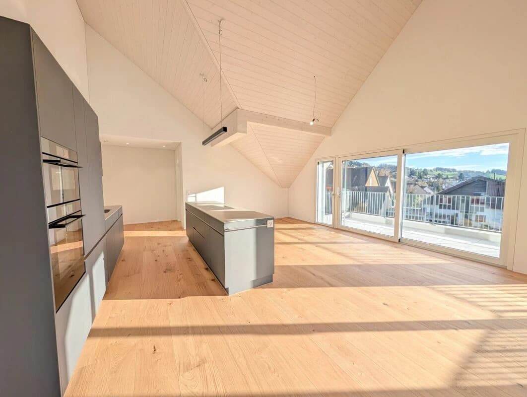 Geniessen Sie die Aussicht über die Dächer von Aesch ZH