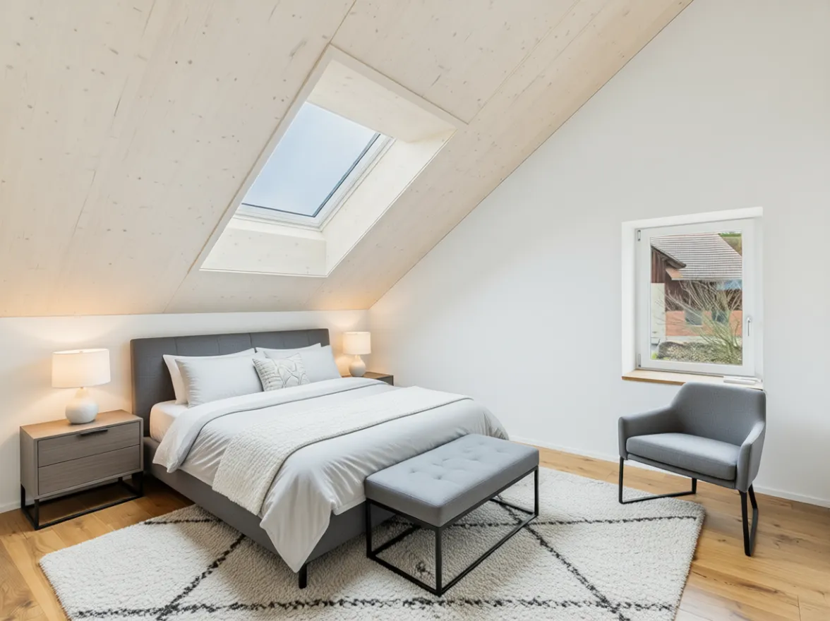 Modern 3.5-Zimmer-Wohnung mit grosser Terasse und Seesicht in Beinwil am See