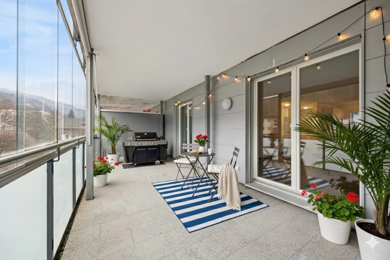 Helle 2.5-Zimmer-Wohnung mit grosser Terrasse!