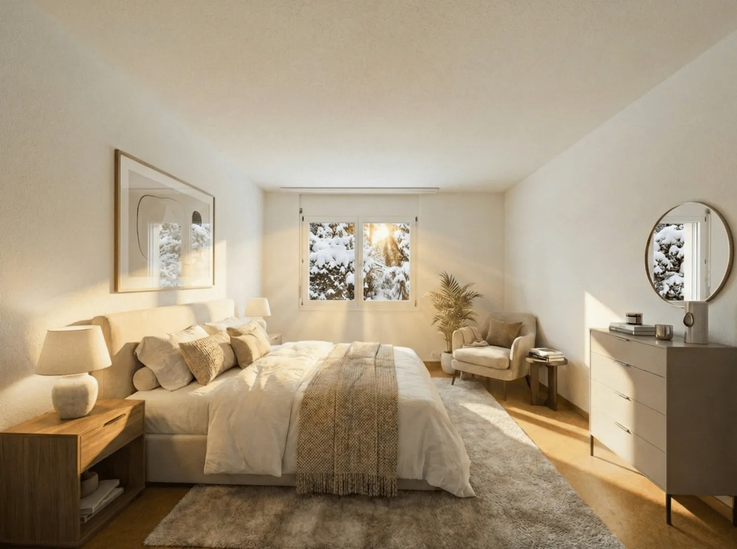 Charmante 3.5 Zimmer Wohnung mit Gartensitzplatz und privatem Garten in Samstagern