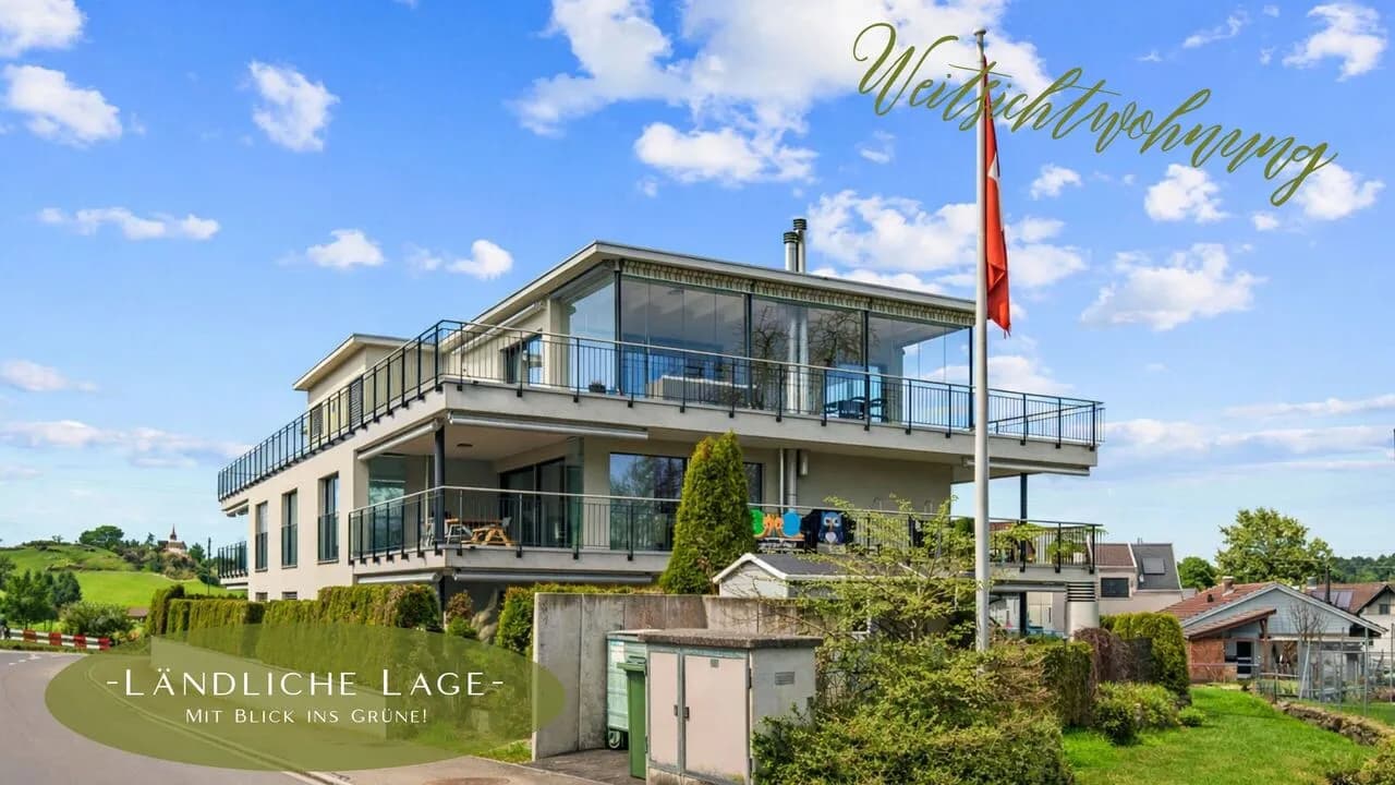 Attraktive 4.5-Zimmerwohnung mit grosser Terrasse und Weitblick