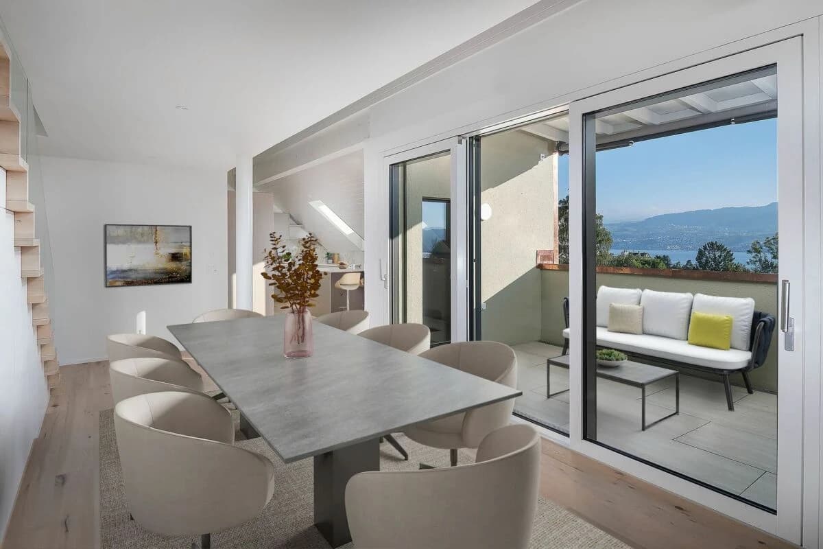 Maisonette-Dachwohnung mit Seesicht - Wohnen über den Dächern von Männedorf