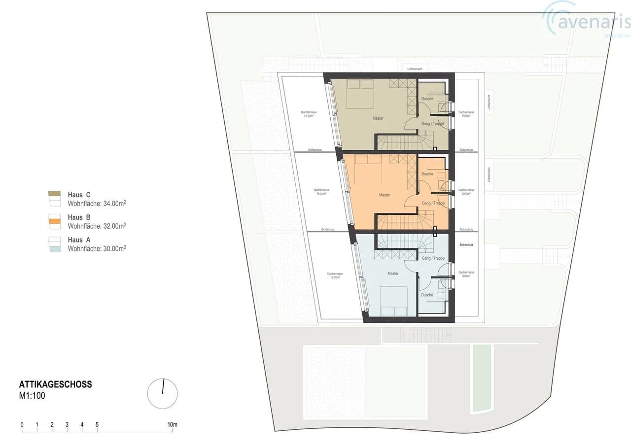 Nur noch ein Haus von drei bewilligten Premium-Reihenhäusern frei