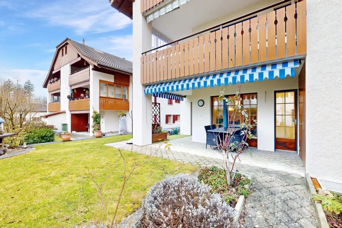 Wohnen mit Garten ? gepflegte Gartenwohnung mit Aussenraum und Komfort