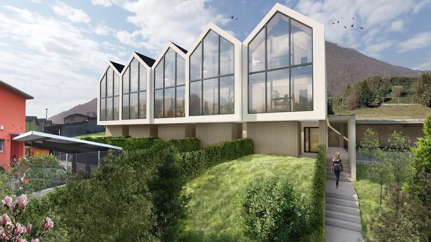 Moderno appartamento duplex di 4 locali ai piedi del Monte Tamaro a Monteceneri Moderne 4-Zimmer-Duplex-Wohnungen am Fusse des Monte Tamaro in Monteceneri