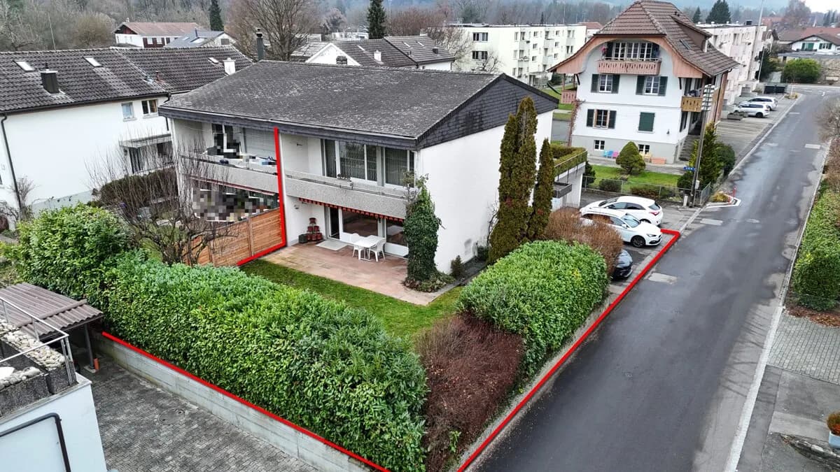 Sonnige Lage nur paar Minuten von der Aare entfernt