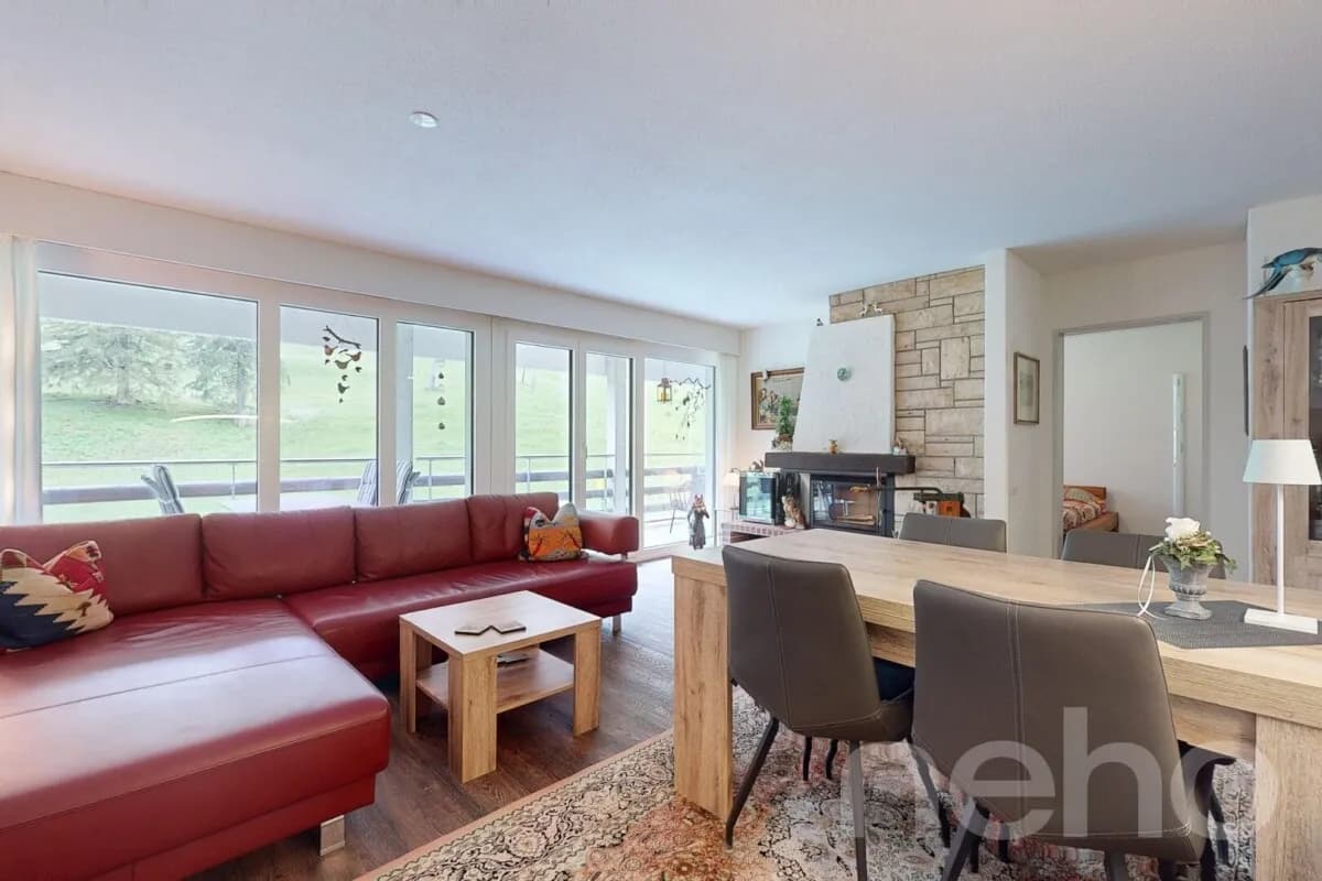 Möblierte Wohnung direkt neben dem Skilift auf der Mörlialp