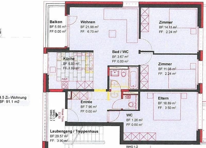 Charmante Wohnung an zentraler und ruhiger Wohnlage