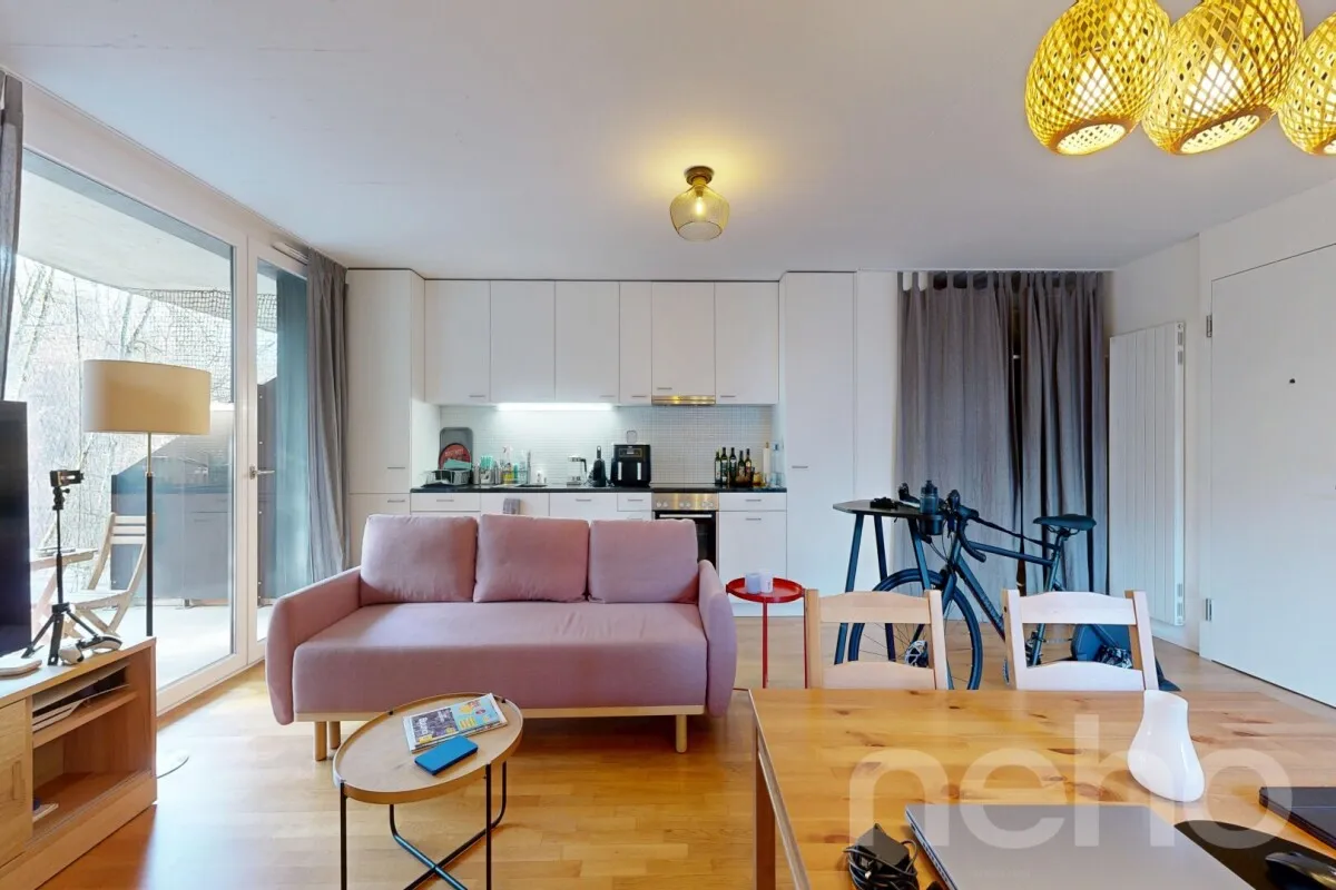 Superb modern 2.5-room apartment with terrace in Lausanne