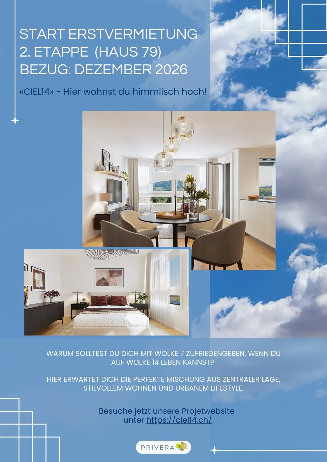 Erstvermietung nach Totalsanierung CIEL14 - Hier wohnst du himmlisch hoch!